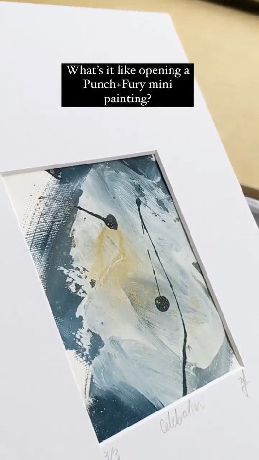 Unboxing our mini works on paper with @girlandadrill 💪🏼 she makes it look - Punch+Fury