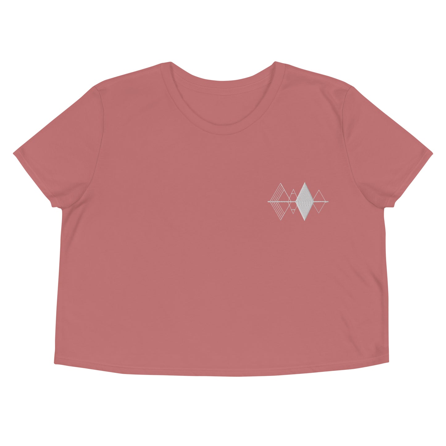 Ladies Embroidered Reflections Crop Tee