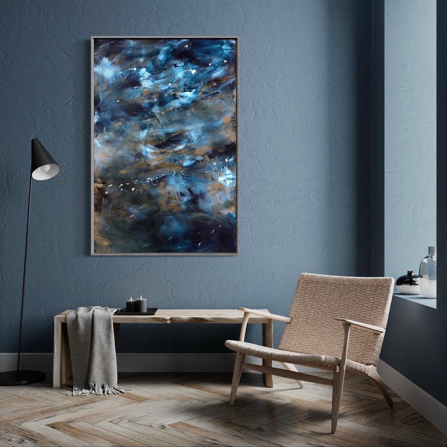 'The Wave' Original Abstract Artwork-Original Artwork -Punch+Fury 2021