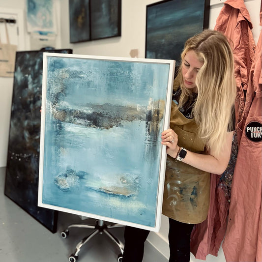 🌬BREATHE 
60x75cm 
Acrylic on Canvas
White... - Punch+Fury