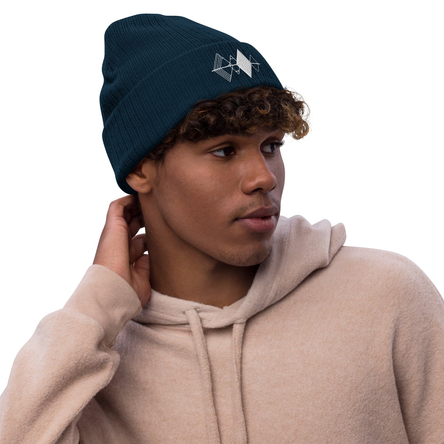 Reflection Ribbed Knit Beanie
