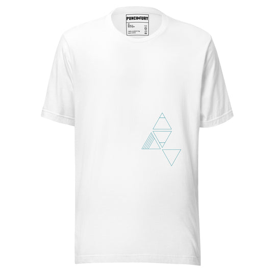 Unisex Geometric White Tee