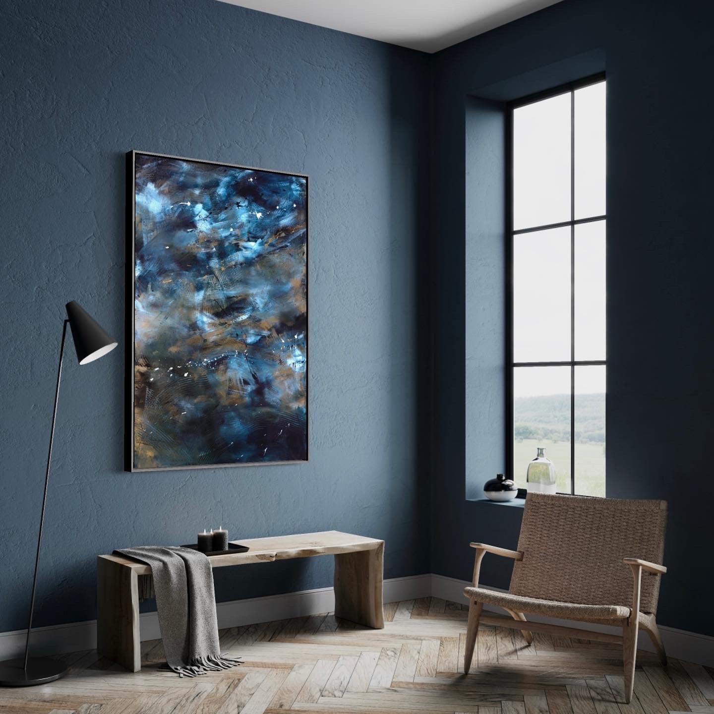 'The Wave' Original Abstract Artwork-Original Artwork -Punch+Fury 2021